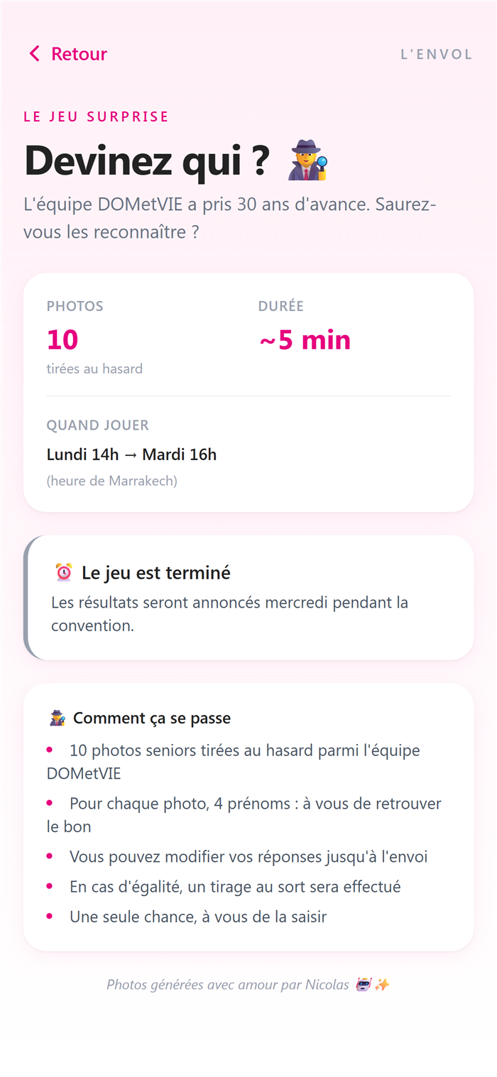Devinez qui, le jeu surprise